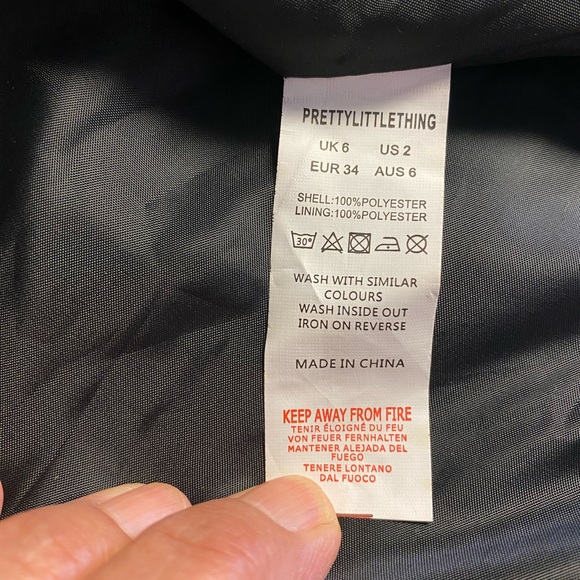 PRETTYLITTLETHING jacket,US 2 EXTERIOR: 100% POLYESTER LINING: 100% POLYESTER - Picture 7 of 8
